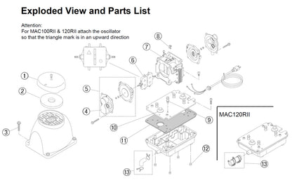 FujiMAC 100 120 exploded parts diagram