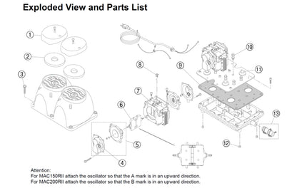 FujiMAC 150 200 exploded parts diagram