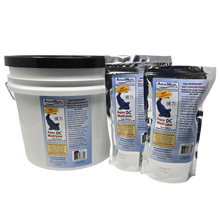 Aqua Meds Medzyme Dry Concentrate product group showing 1lb, 2lb, and 24lb sizes