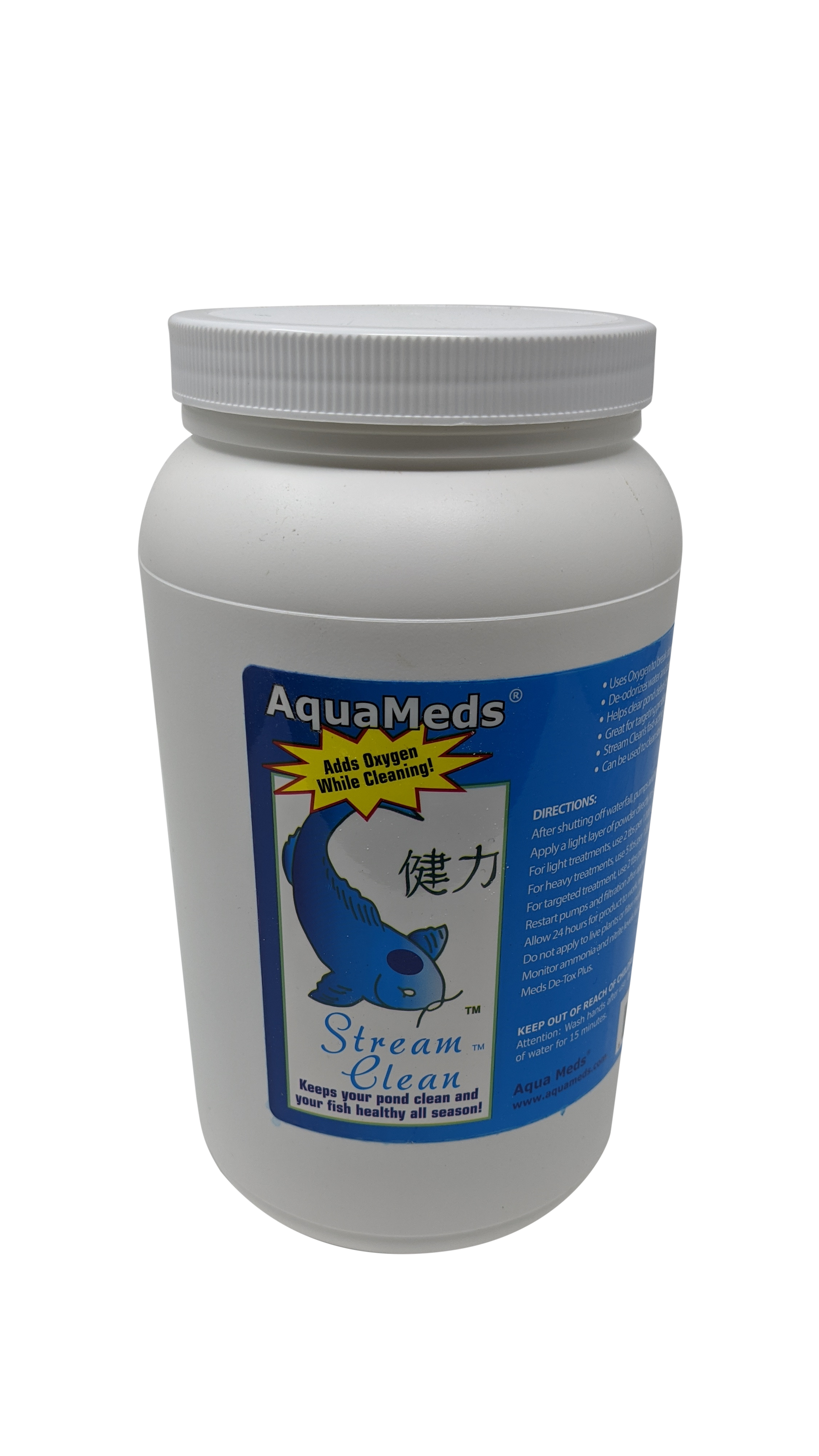 Aqua Meds Stream Clean oxygen-based waterfall and stream cleaner