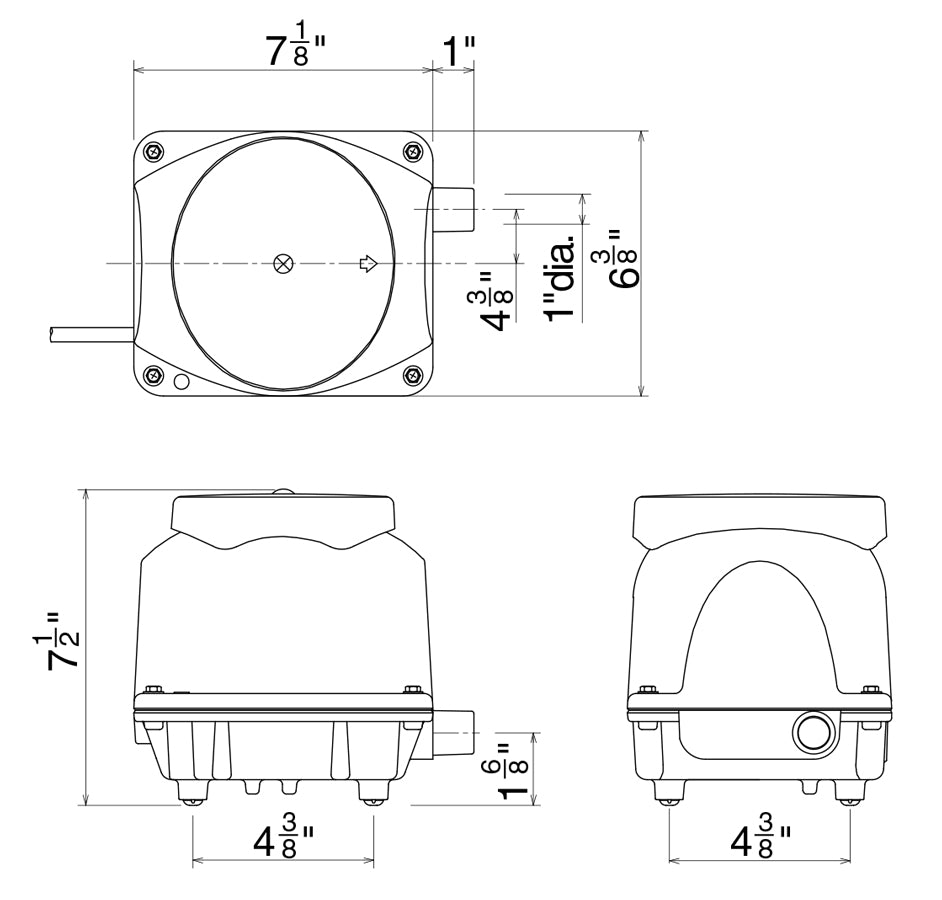 FujiMAC 120R II dimensional drawing