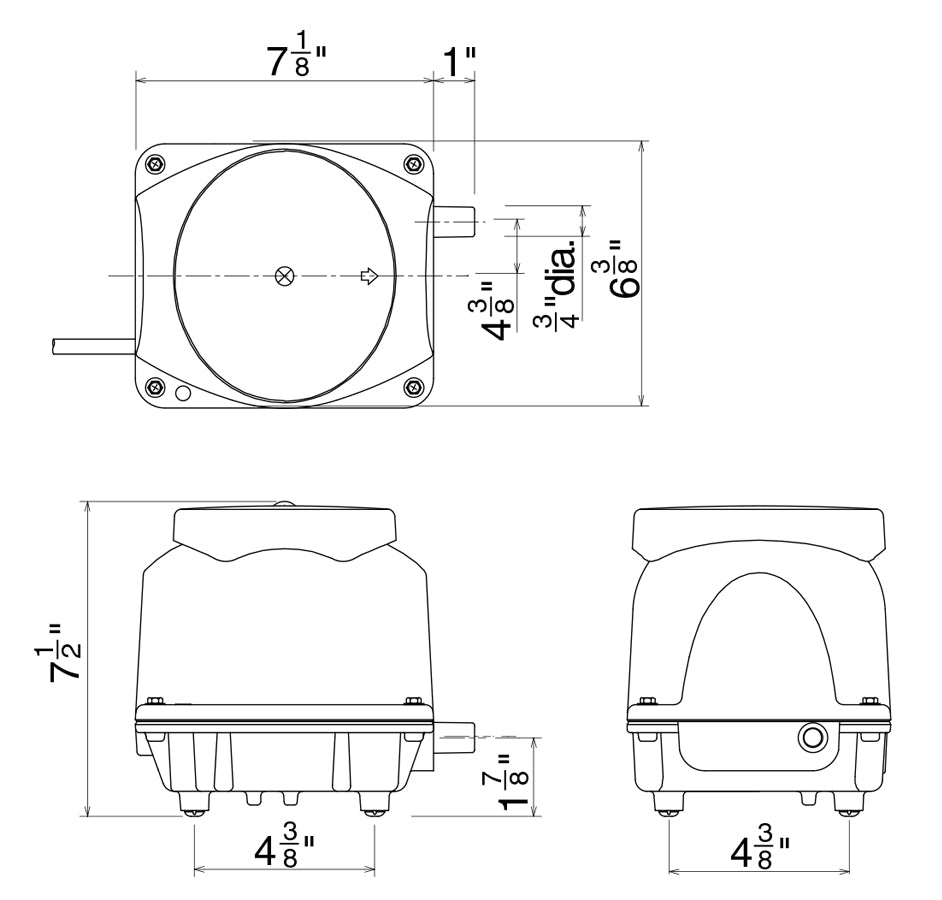 FujiMAC 40R II to 100R II dimensional drawing
